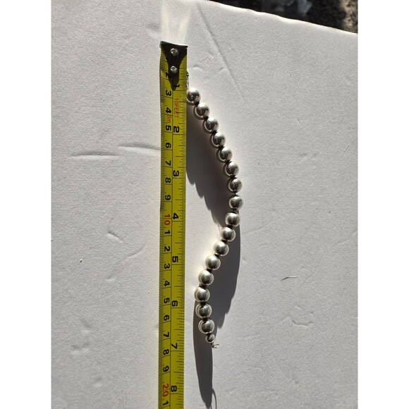 Silver Tone Beaded Bracelet unbranded - Picture 4 of 4